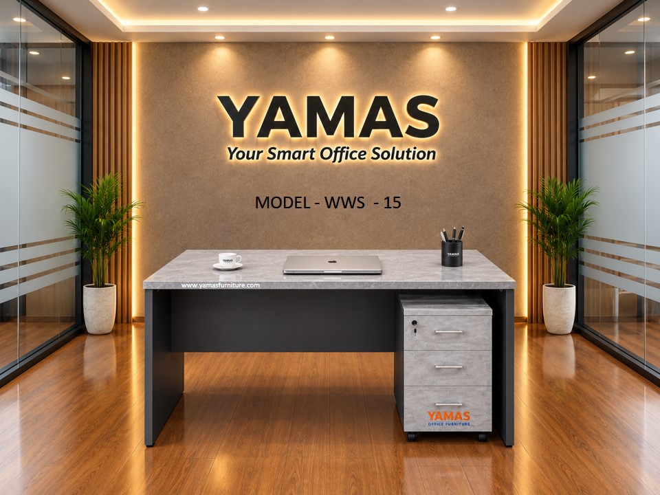 15 mian Workstation WS 15 Single person with Mobile Drawer - Image 1