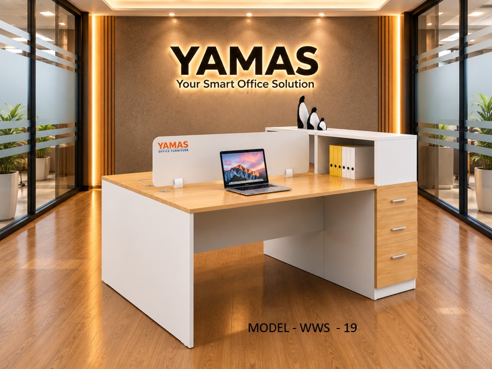 19 main Workstation WS 19 Two person with Integrated Storage - Image 1