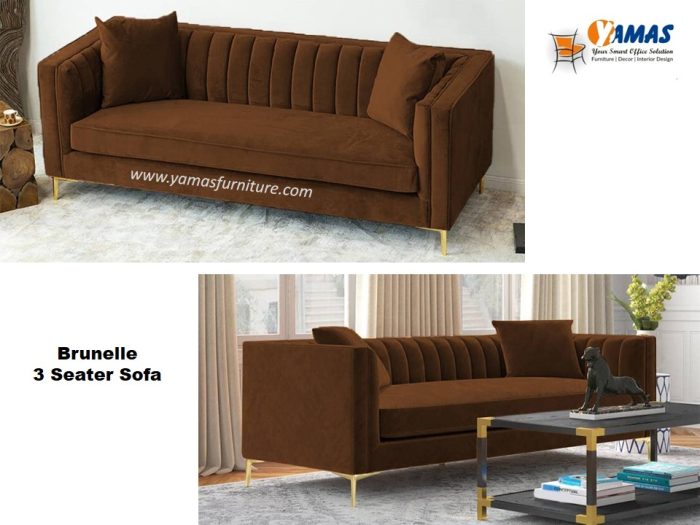 Office Sofa Brunelle 3 Seater D