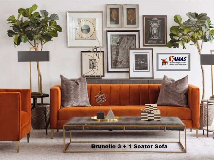 Office Sofa Brunelle 3 Seater F