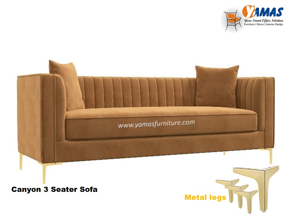 Office Sofa Canyon 3 Seater Sofa A