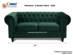 Office Sofa Chestere 2 Seater Fabric E