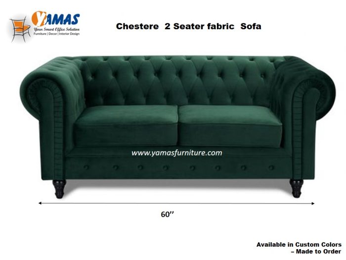 Office Sofa Chestere 2 Seater Fabric E