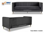 Office Sofa Coze Fabric 3 Seater C