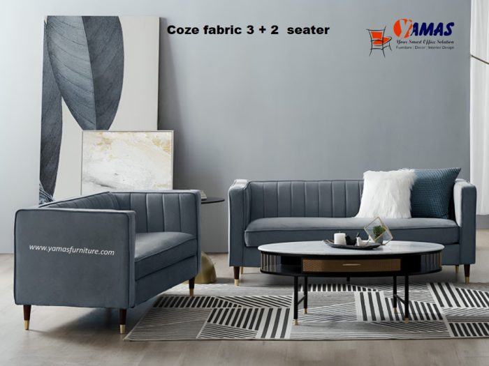 Office Sofa Coze Fabric 3 Seater E