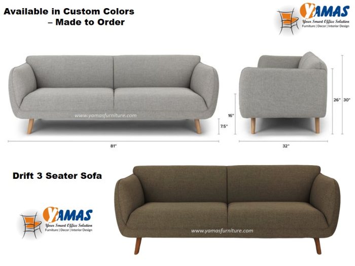 Office Sofa Drift 3 Seater E