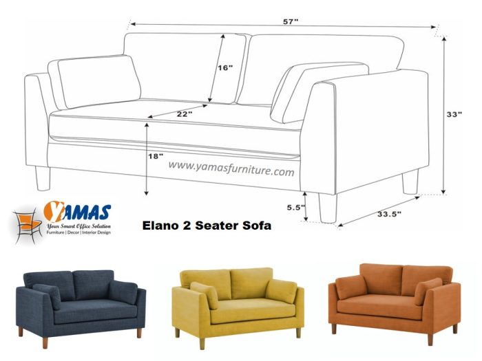 Office Sofa Elano 2 Seater F
