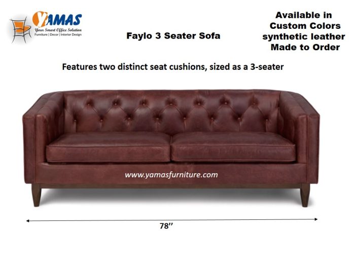 Office Sofa Faylo 3 Seater D