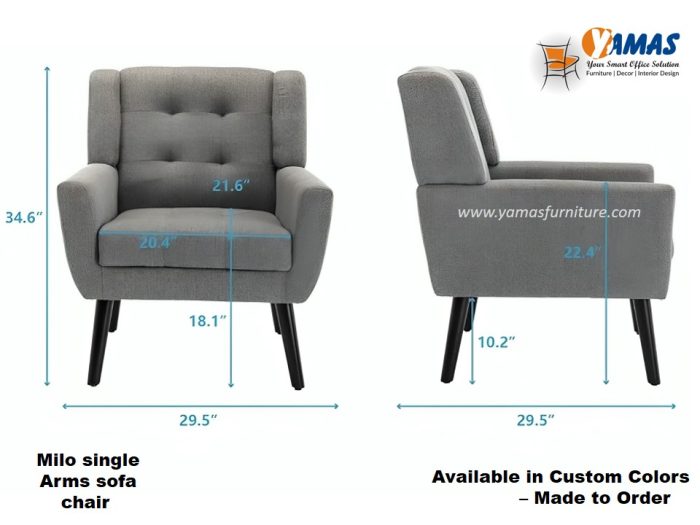 Office Sofa Milo 1 Arms E