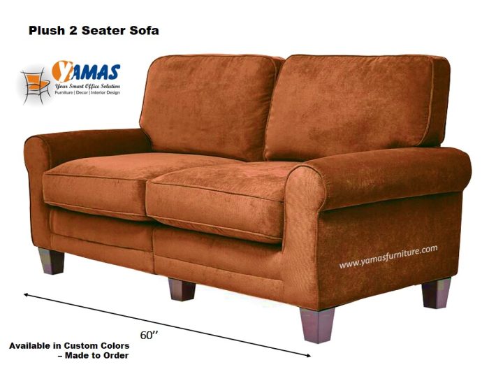 Office Sofa Plush 2 Seater D