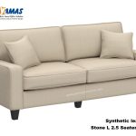 Office Sofa Synthetic Leather Stone L 2.5 Seater A