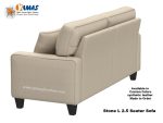 Office Sofa Synthetic Leather Stone L 2.5 Seater B