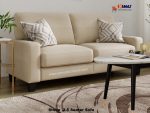 Office Sofa Synthetic Leather Stone L 2.5 Seater C