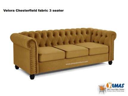 Office Sofa Velora Chesterfield Fabric 3 Seater A
