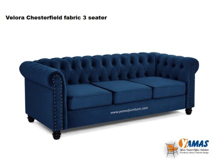Office Sofa Velora Chesterfield Fabric 3 Seater B