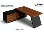 Office Table ET-23 (Tapered Modern Manager Table with three drawers) - Image 2