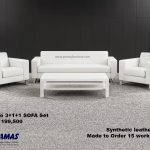 Office Sofa Set N RIVANO WHITE (4 Seater)