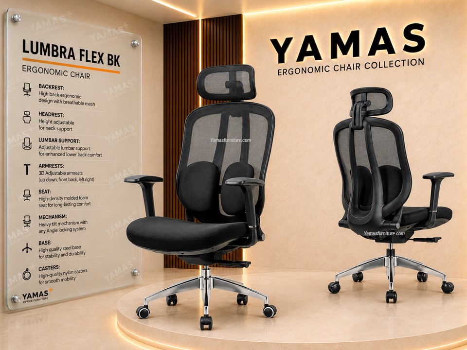 Executive Chair LUMBRA FLEX BK Ergonomic Chair