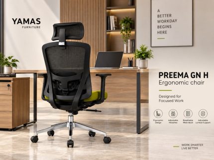 Executive Chair PREEMA GN BK Ergonomic Chair (2)