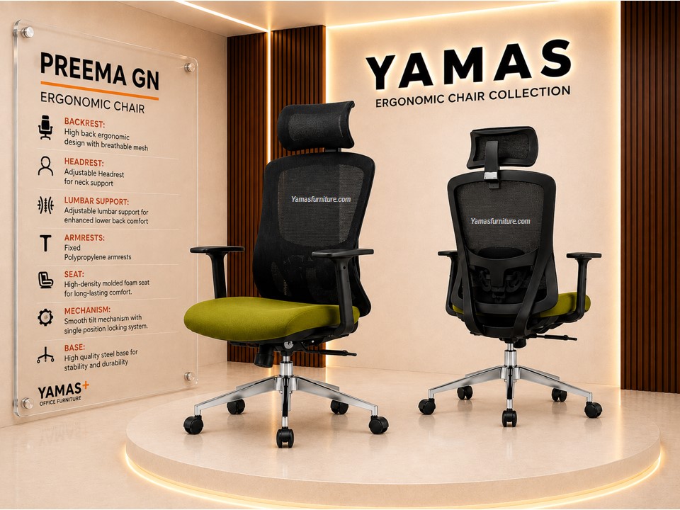 Executive Chair PREEMA GN BK Ergonomic Chair Executive Chair PREEMA GN BK Ergonomic Chair