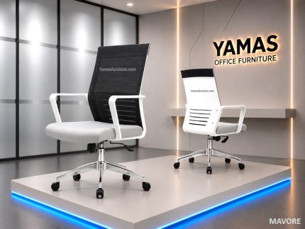 MAVORE WH GY Staff Chairs