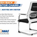 Visitor Chair Mesh Back Novyra White