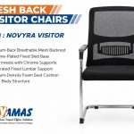 Visitor Chair Mesh Back Novyra Black